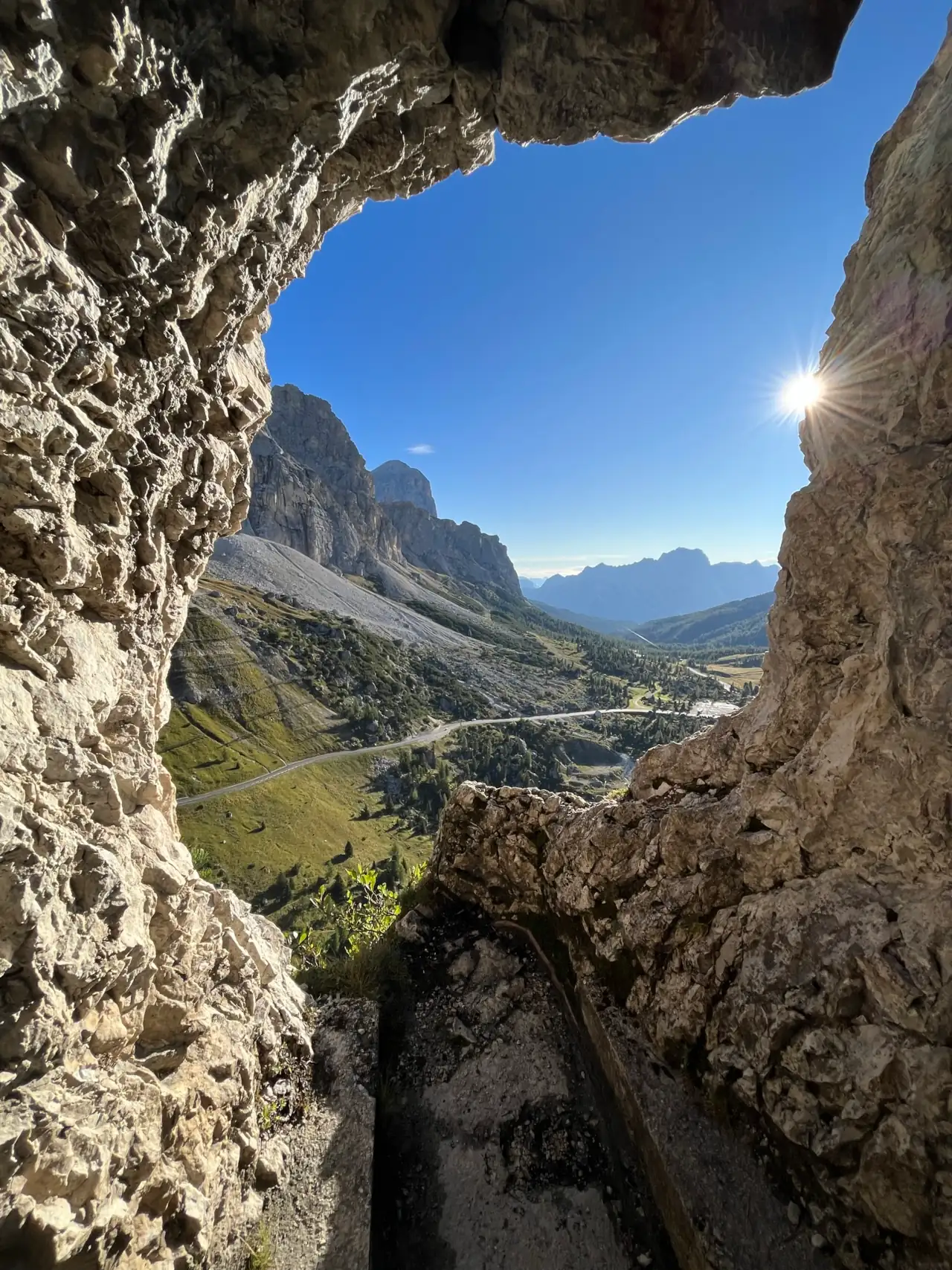 Views from Goiginger Tunnel, Passo Valparola